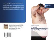 Bookcover of Ayurvedic Biopurification(Virechana)a remedy for Syndrome X