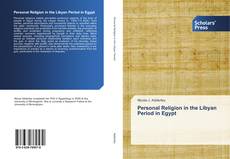Personal Religion in the Libyan Period in Egypt kitap kapağı