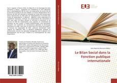 Le Bilan Social dans la Fonction publique internationale kitap kapağı