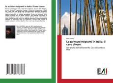 Le scritture migranti in Italia: il caso cinese kitap kapağı