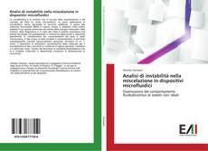 Buchcover von Analisi di instabilità nella miscelazione in dispositivi microfluidici