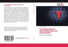 La experiencia individualista en Venezuela kitap kapağı