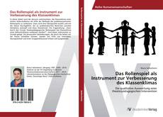 Обложка Das Rollenspiel als Instrument zur Verbesserung des Klassenklimas