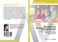 Buchcover von Übersetzen des Geschäftsberichtes einer Aktiengesellschaft
