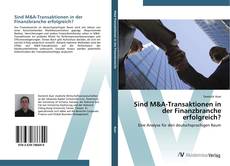 Portada del libro de Sind M&A-Transaktionen in der Finanzbranche erfolgreich?