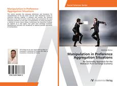 Capa do livro de Manipulation in Preference Aggregation Situations 