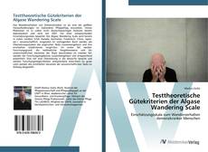 Bookcover of Testtheoretische Gütekriterien der Algase Wandering Scale