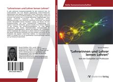 Bookcover of "Lehrerinnen und Lehrer lernen Lehren"
