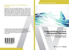 Codeswitching in einer bilingualen Domäne kitap kapağı
