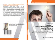 Bookcover of „Ideas“ – Communitymanagement und empirische Sozialforschung