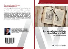 Borítókép a  Der vorwärts gerichtete Abrufübungseffekt - hoz