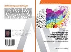 Bookcover of Der Einfluss von unterschiedlichen Wahrscheinlichkeits­auffassungen