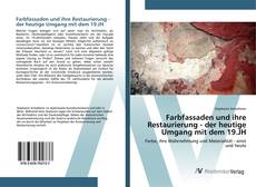 Bookcover of Farbfassaden und ihre Restaurierung - der heutige Umgang mit dem 19.JH