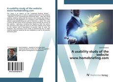 Обложка A usability study of the website www.homebriefing.com