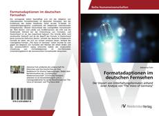 Bookcover of Formatadaptionen im deutschen Fernsehen