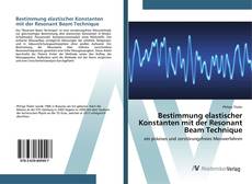 Обложка Bestimmung elastischer Konstanten mit der Resonant Beam Technique