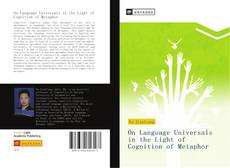 Couverture de On Language Universals in the Light of Cognition of Metaphor