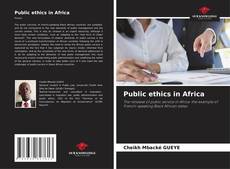 Copertina di Public ethics in Africa