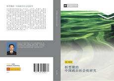 转型期的 中国政治社会化研究的封面