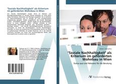 Portada del libro de "Soziale Nachhaltigkeit" als Kriterium im geförderten Wohnbau in Wien