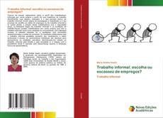 Buchcover von Trabalho informal: escolha ou escassez de empregos?