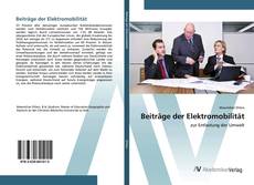 Portada del libro de Beiträge der Elektromobilität