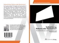 Portada del libro de Subvertising: Reform oder Revolution?