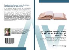Portada del libro de Das Lagerbuchwesen in der Ev. Kirche im Rheinland ab dem 19. Jh.
