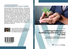 Borítókép a  „Lehrlingsmediation“ - Ausbildungsübertritt nach § 15a BAG - hoz