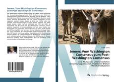 Bookcover of Jemen: Vom Washington Consensus zum Post-Washington Consensus