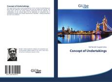 Buchcover von Concept of Undertakings