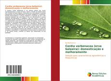 Bookcover of Cordia verbenacea (erva baleeira): domesticação e melhoramento