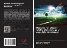 Badanie roli plazmy wiatru słonecznego w pogodzie kosmicznej kitap kapağı