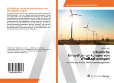 Bookcover of Schädliche Umwelteinwirkungen von Windkraftanlagen