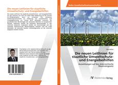 Bookcover of Die neuen Leitlinien für staatliche Umweltschutz- und Energiebeihilfen