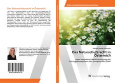 Bookcover of Das Naturschutzrecht in Österreich