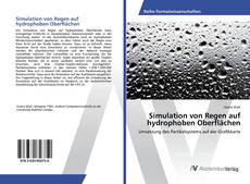 Portada del libro de Simulation von Regen auf hydrophoben Oberflächen