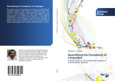 Capa do livro de Quantifying the Complexity of Languages 