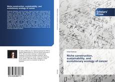 Portada del libro de Niche construction, sustainability, and evolutionary ecology of cancer