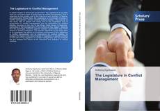 Обложка The Legislature in Conflict Management