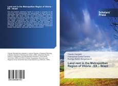 Bookcover of Land rent in the Metropolitan Region of Vitória - ES – Brazil
