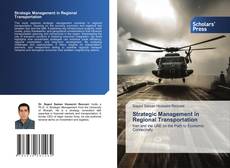 Обложка Strategic Management in Regional Transportation