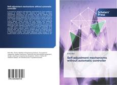 Capa do livro de Self-adjustment mechanisms without automatic controller 