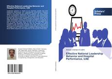 Capa do livro de Effective National Leadership Behavior and Hospital Performance, UAE 