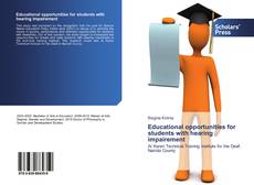 Capa do livro de Educational opportunities for students with hearing impairement 