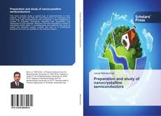 Buchcover von Preparation and study of nanocrystalline semiconductors