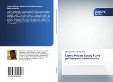 Buchcover von Listed Private Equity Fund peformance determinants