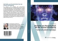 Portada del libro de Die Rolle von Persönlichkeit bei der Inneren Kündigung