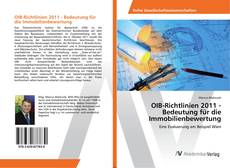 Copertina di OIB-Richtlinien 2011 - Bedeutung für die Immobilienbewertung