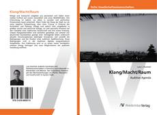 Capa do livro de Klang/Macht/Raum 